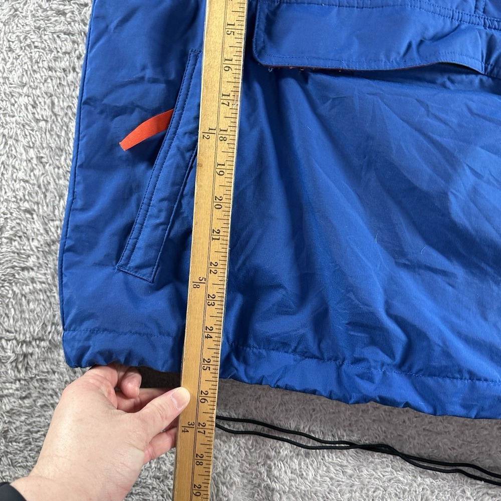VINTAGE Gap Windbreaker Jacket Mens Small Blue Pull Over Hooded Rain Colorblock - Picture 4 of 12
